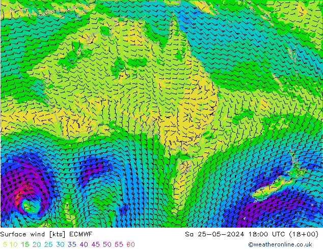  10 m ECMWF  25.05.2024 18 UTC