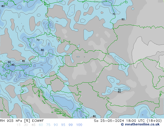 925 hPa Nispi Nem ECMWF Cts 25.05.2024 18 UTC