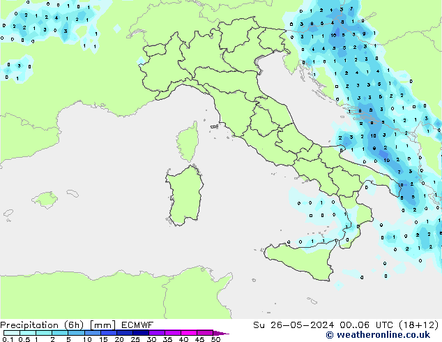 Z500/Rain (+SLP)/Z850 ECMWF dom 26.05.2024 06 UTC