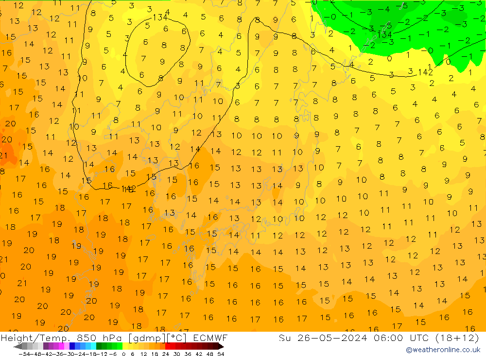 Z500/Regen(+SLP)/Z850 ECMWF zo 26.05.2024 06 UTC