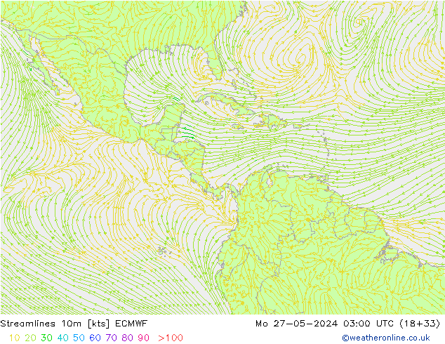 Rüzgar 10m ECMWF Pzt 27.05.2024 03 UTC