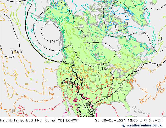 Z500/Rain (+SLP)/Z850 ECMWF dim 26.05.2024 18 UTC