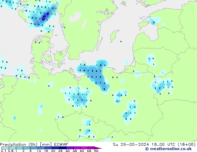 Z500/Rain (+SLP)/Z850 ECMWF  26.05.2024 00 UTC