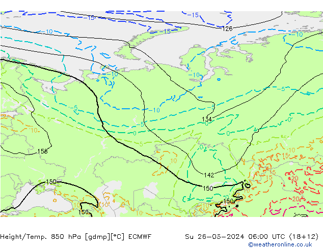 Z500/Rain (+SLP)/Z850 ECMWF  26.05.2024 06 UTC