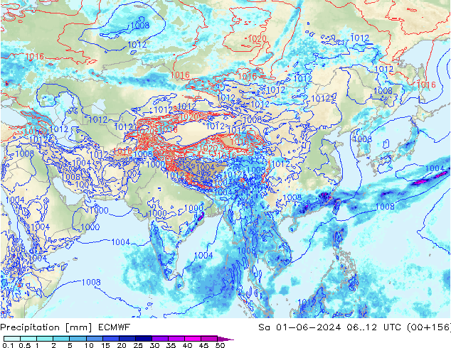 Yağış ECMWF Cts 01.06.2024 12 UTC