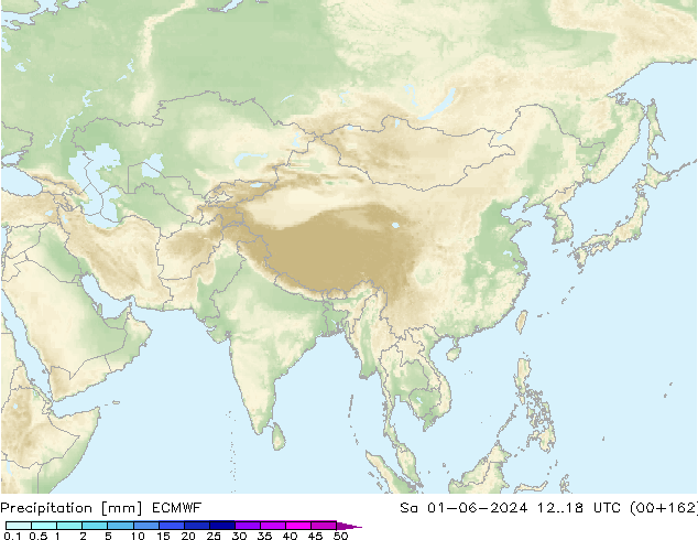 Precipitation ECMWF Sa 01.06.2024 18 UTC