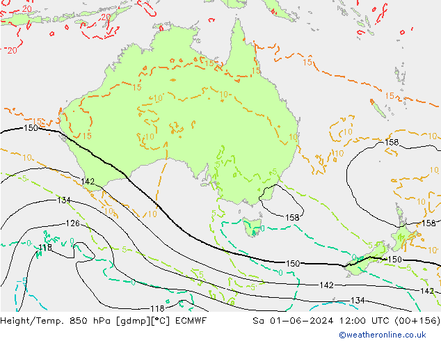 Z500/Rain (+SLP)/Z850 ECMWF sab 01.06.2024 12 UTC