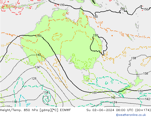 Z500/Rain (+SLP)/Z850 ECMWF  02.06.2024 06 UTC