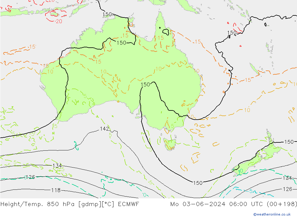 Hoogte/Temp. 850 hPa ECMWF ma 03.06.2024 06 UTC