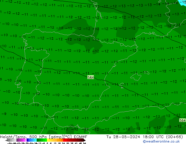 Z500/Rain (+SLP)/Z850 ECMWF mar 28.05.2024 18 UTC