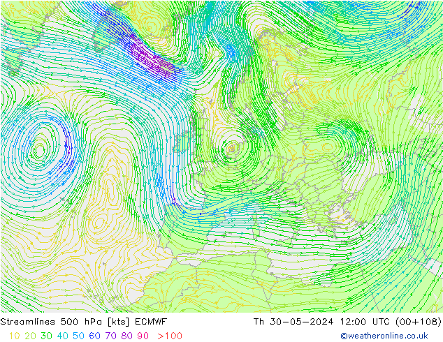  500 hPa ECMWF  30.05.2024 12 UTC