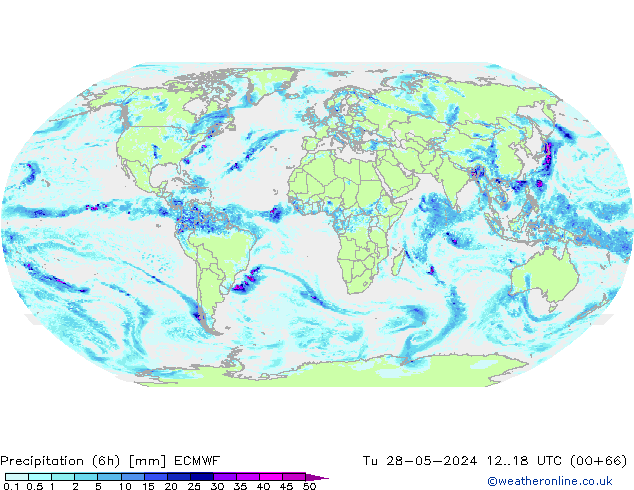 Z500/Rain (+SLP)/Z850 ECMWF Tu 28.05.2024 18 UTC