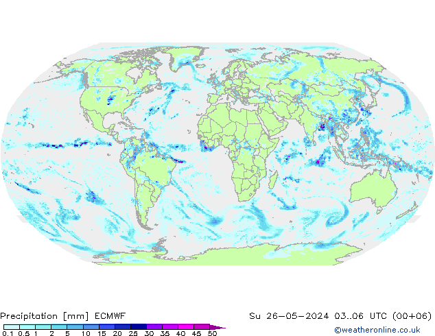 Niederschlag ECMWF So 26.05.2024 06 UTC