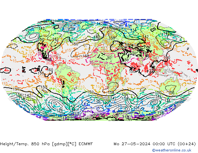 Z500/Rain (+SLP)/Z850 ECMWF  27.05.2024 00 UTC