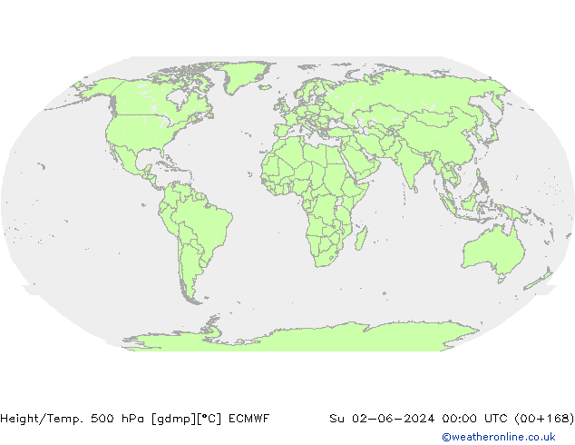 Z500/Rain (+SLP)/Z850 ECMWF So 02.06.2024 00 UTC