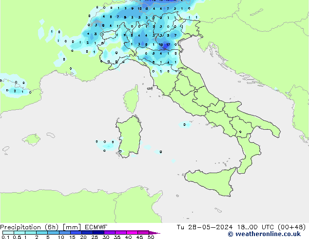 Z500/Rain (+SLP)/Z850 ECMWF mar 28.05.2024 00 UTC