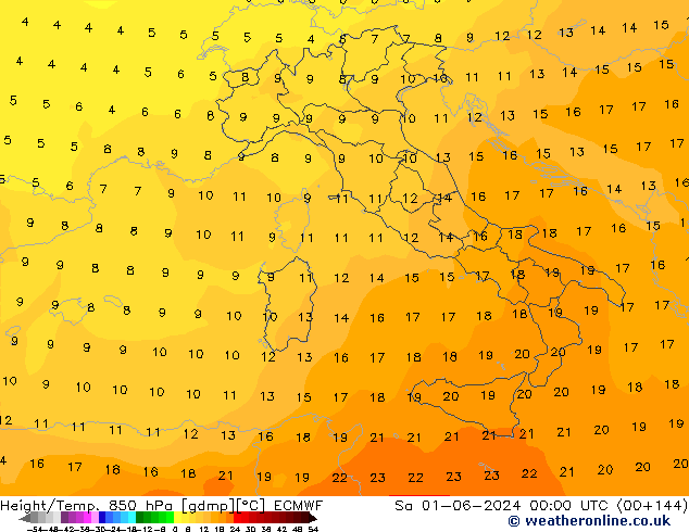 Z500/Rain (+SLP)/Z850 ECMWF Sa 01.06.2024 00 UTC