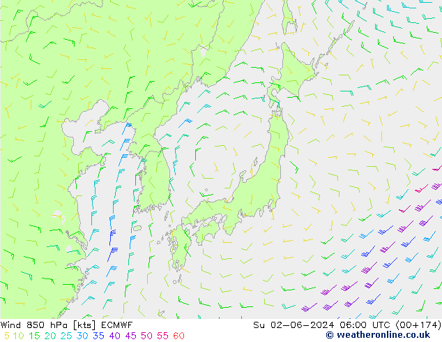  850 hPa ECMWF  02.06.2024 06 UTC