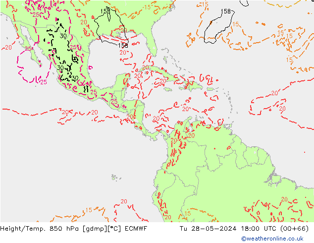 Z500/Rain (+SLP)/Z850 ECMWF Ter 28.05.2024 18 UTC