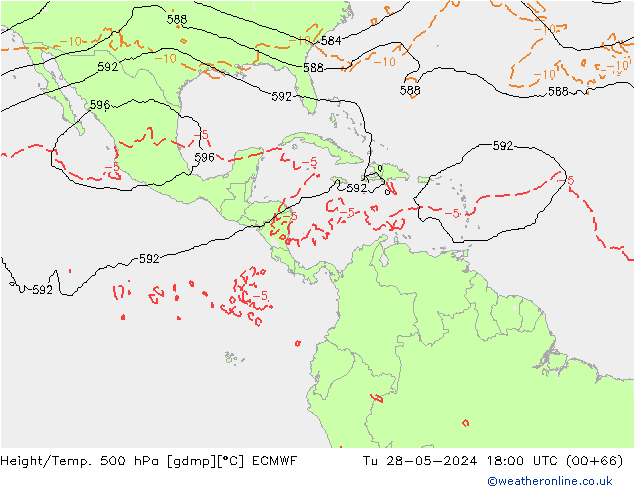 Z500/Rain (+SLP)/Z850 ECMWF Ter 28.05.2024 18 UTC