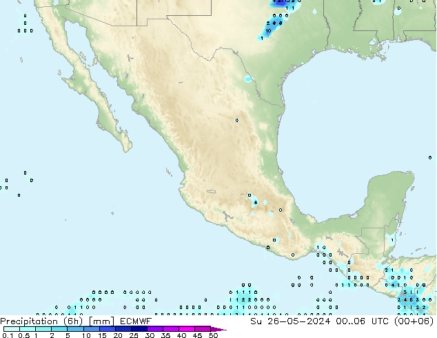 Z500/Rain (+SLP)/Z850 ECMWF dom 26.05.2024 06 UTC