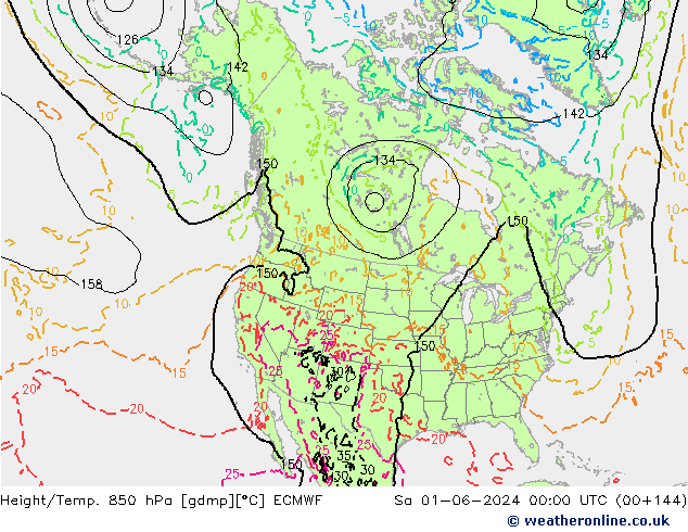 Z500/Rain (+SLP)/Z850 ECMWF Sáb 01.06.2024 00 UTC