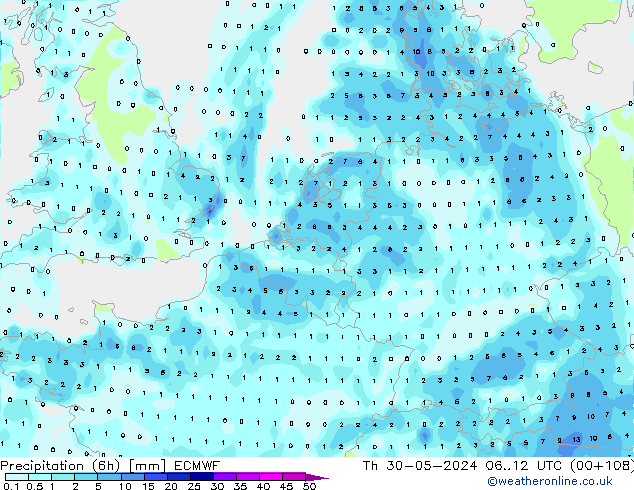 Z500/Regen(+SLP)/Z850 ECMWF do 30.05.2024 12 UTC