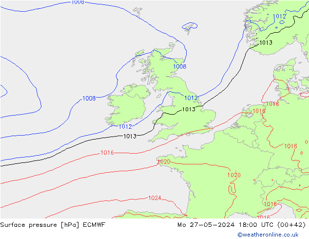 Yer basıncı ECMWF Pzt 27.05.2024 18 UTC