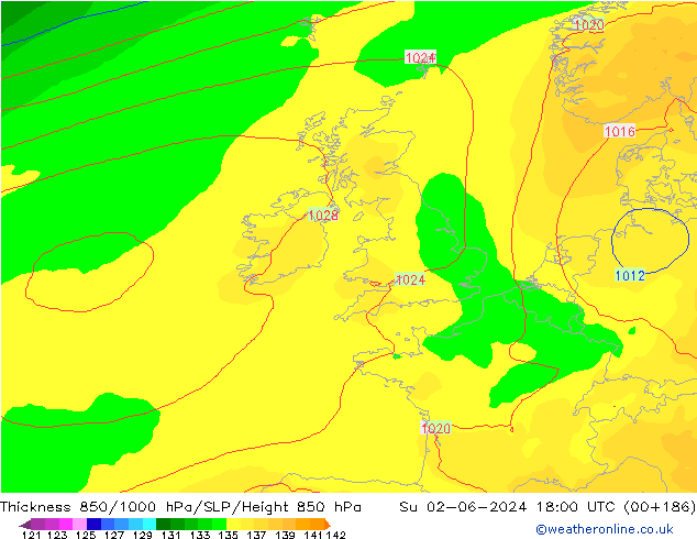 Thck 850-1000 hPa ECMWF  02.06.2024 18 UTC