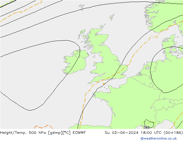 Z500/Rain (+SLP)/Z850 ECMWF ��� 02.06.2024 18 UTC