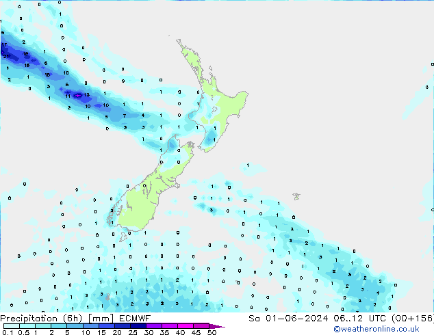 Z500/Rain (+SLP)/Z850 ECMWF Sa 01.06.2024 12 UTC