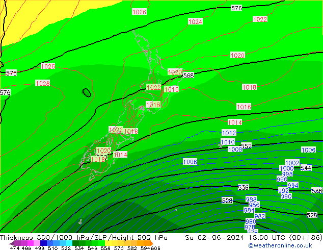 Thck 500-1000hPa ECMWF Ne 02.06.2024 18 UTC