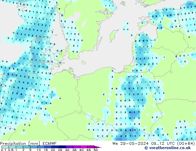 opad ECMWF śro. 29.05.2024 12 UTC