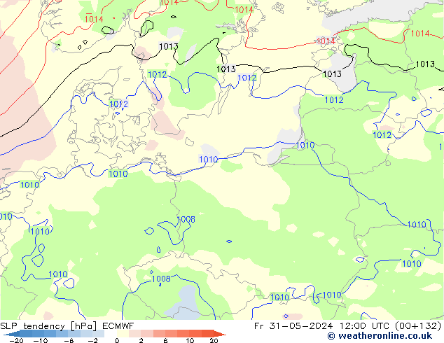 tendencja ECMWF pt. 31.05.2024 12 UTC