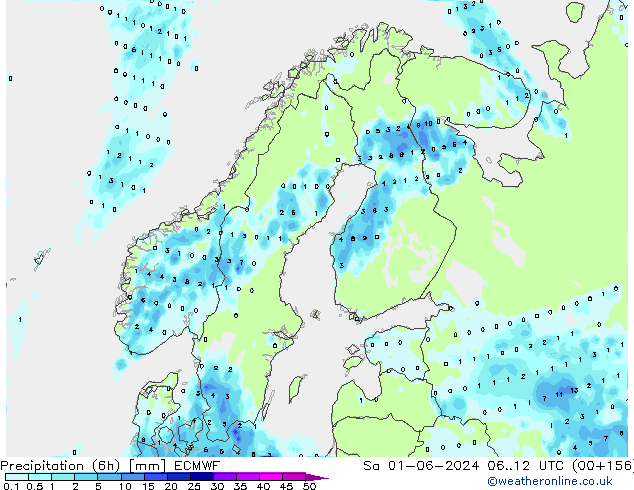 Z500/Rain (+SLP)/Z850 ECMWF Sa 01.06.2024 12 UTC