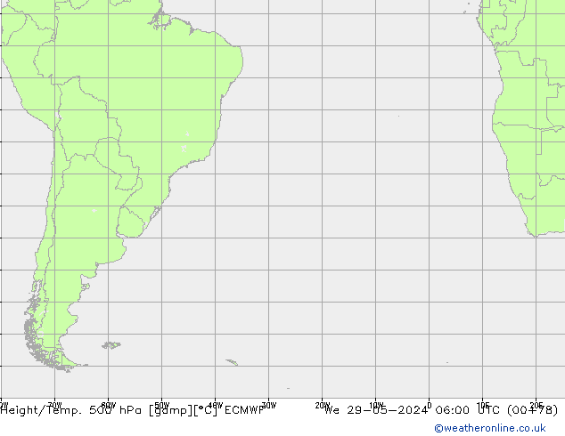 Z500/Rain (+SLP)/Z850 ECMWF We 29.05.2024 06 UTC