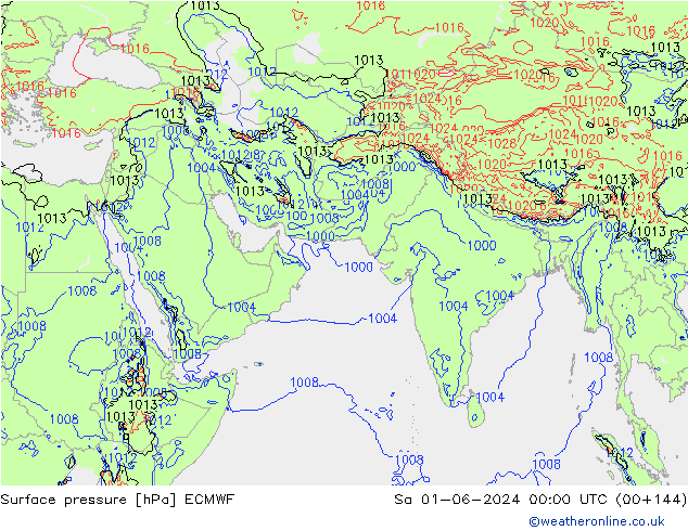 pression de l'air ECMWF sam 01.06.2024 00 UTC