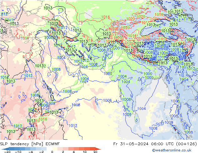 Y. Basıncı eğilimi ECMWF Cu 31.05.2024 06 UTC