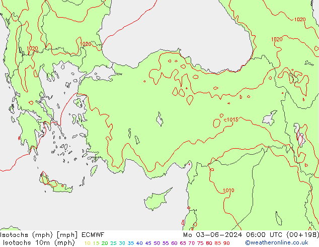 Isotachen (mph) ECMWF ma 03.06.2024 06 UTC