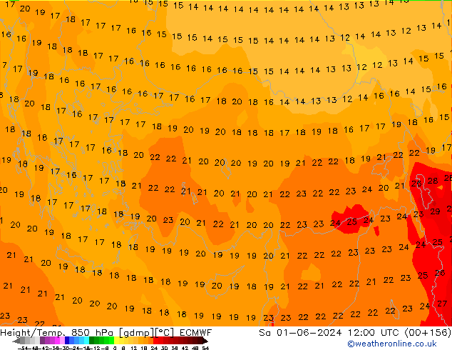 Z500/Rain (+SLP)/Z850 ECMWF sam 01.06.2024 12 UTC