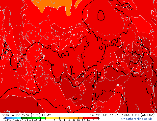 Theta-W 850hPa ECMWF Su 26.05.2024 03 UTC