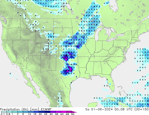 Z500/Rain (+SLP)/Z850 ECMWF Sa 01.06.2024 06 UTC