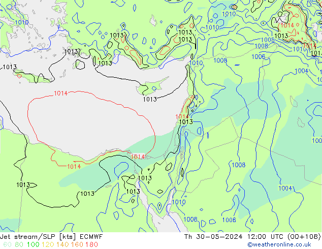 Jet stream/SLP ECMWF Th 30.05.2024 12 UTC