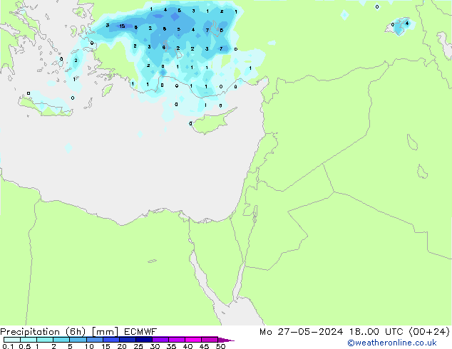 Z500/Rain (+SLP)/Z850 ECMWF lun 27.05.2024 00 UTC