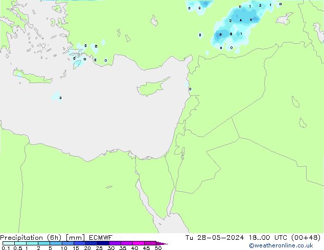 Z500/Rain (+SLP)/Z850 ECMWF wto. 28.05.2024 00 UTC