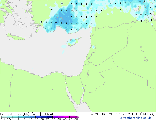 Z500/Rain (+SLP)/Z850 ECMWF Tu 28.05.2024 12 UTC