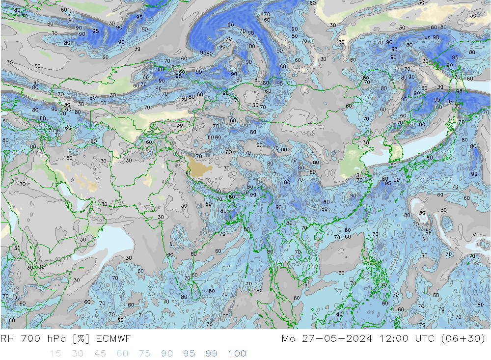 RV 700 hPa ECMWF ma 27.05.2024 12 UTC