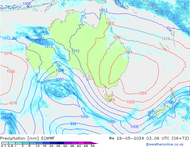 opad ECMWF śro. 29.05.2024 06 UTC