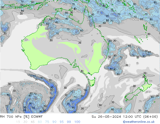 RV 700 hPa ECMWF zo 26.05.2024 12 UTC