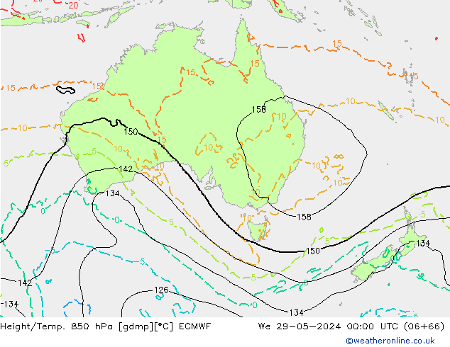 Z500/Rain (+SLP)/Z850 ECMWF  29.05.2024 00 UTC